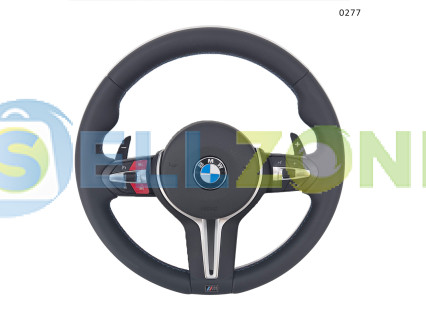 Τιμόνι M με κόκκινα κουμπιά για BMW 3 E46, 5 E39, X5 E53 (1999–2005) – μοντέλο σπορ βελτίωσης – 0277